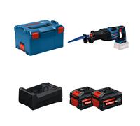Scie sabre EXSAB 18V-32 + 2 Batteries EXPERT 5,5 Ah + 1 Chargeur GAL 12V/18V-80 BOSCH