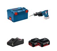 Scie sabre GSA 18 V-LI + 2 batteries GBA 18V 4 Ah + 1 chargeur GAL 18V-40 BOSCH
