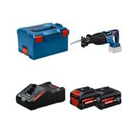 Scie sabre GSA 18V-28 + 2 Batteries EXPERT 8 Ah + 1 Chargeur EXAL18V-160 BOSCH