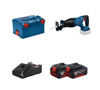 Scie sabre GSA 18V-280 + 2 batteries GBA 18V 4 Ah + Chargeur GAL 18V-40 BOSCH