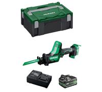 Scie sabre HIKOKI CR18DAA1X (1 batterie 2,5/5,0 Ah + chargeur UC18YSL3 + mallette HSC II)
