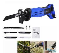 Scie Sabre, Professional 900W Scie Égoïne Électrique, Scie Alternative 2800 RPM Vitesse Variable, Course de Coupe 28mm, Scie a metaux, Scie a bois, avec 5 lames de Scie pour Couper Bois, Métal