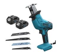 Scie sabre sans fil 18 V Compatible Makita, 3500 courses/min, Moteur sans brosse, Lot de 2 batteries 3,0 Ah
