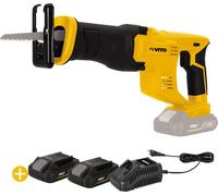 Scie sabre sans fil 20V + 2 Batteries lithium 2AH + Chargeur rapide VITO
