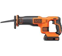 Scie Sabre sans Fil BLACK+DECKER BDCR18-QW, 18V, Batterie 1.5 Ah, Chargeur, Lame 15cm