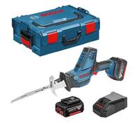 Scie Sabre sans fil BOSCH GSA 18 V-LI C Professional (2 x 5,0 Ah) + L-Boxx