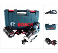 Scie sabre sans fil Bosch GSA 18V-32 18 V sans balais dans un coffret d'artisan + 2 batteries 2,0 Ah + chargeur