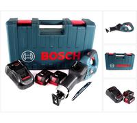 Scie sabre sans fil Bosch GSA 18V-32 18 V sans balais dans une mallette d'outillage + 2 batteries 5,0 Ah + chargeur