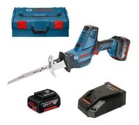 Scie sabre sans-fil Bosch Pro GSA 18 V-LI C - 2 batteries Li-Ion 18 V 5,0 Ah - malette L-BOXX