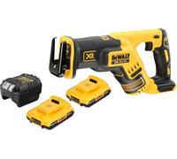 Scie sabre sans fil DeWalt DCS 367 D2 18 V Brushless + 2 batteries 2,0 Ah + chargeur