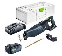Scie sabre sans fil Festool RSC 18 EB-Basic 18 V Brushless + 1 batterie 8,0 Ah + chargeur rapide + Systainer
