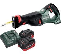 Scie sabre sans fil Metabo SSEP 18 LT 18 V 32 mm + 2 batteries LiHD 5,5 Ah + chargeur