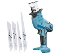 Scie sabre sans fil pour batterie Makita 18 V LXT Series (sans batterie) | Pour bois, PVC et métal, avec 4 lames de scie, moteur haute performance, max 3500 spm