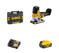 Scie sauteuse 18V DCS335NT-XJ + 1 batterie 18V 5 Ah + 1 chargeur rapide DCB1104-QW DEWALT