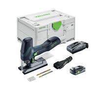 Scie sauteuse 18V PSC-E 18 EB-Basic + 1 batterie 18V TBX 4 Ah + 1 chargeur TCL 6 FESTOOL