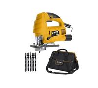 Scie sauteuse 570W + 5 lames bois + Sacoche à outils VITO