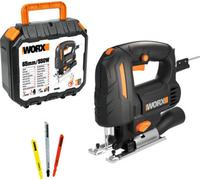 Scie sauteuse à mouvement pendulaire WORX 550W WX463, mallette et accessoires inclus