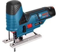 Scie sauteuse BOSCH GST 12V-70 Professional - 2 batteries 12 V 3.0Ah, coffret, 2 lames Bois - 06015A1005