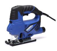 Scie sauteuse électrique 800W 6 vitesses Guide laser Capacité de coupe maximale 110mm bois, 10mm métal Système de changement de lame rapide sans outil