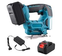 Scie sauteuse électrique à main, en acier, 32 x 15 x 24 cm, compatible avec certains types de batteries, électrique (sans fil/avec fil), e CE