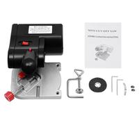Scie sauteuse électrique mini - Scie à découpe - 90W, 6000 tr/min - Angle réglable de 0 à 45° - Prise secteur 220V (norme européenne) - Pour découper du bois, du métal et de la pierre