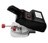 Scie sauteuse électrique - modèle de table - Moteur 90W - 6000 tr/min, vitesse réglable - Coupe d'onglet de 0 à 45° - Prise européenne 220V 50Hz - Pour bois, métal, pierre - Argent/Noir