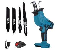 Scie sauteuse électrique sans fil - 100 mm - 3000 tr/min - Vitesse variable - Pour bois et métal - Livrée avec 1 batterie