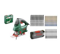 Scie sauteuse filaire Bosch - PST 900 PEL (620W, livrée avec lame, pare-Éclats, capot de protection transparent) & Bosch Accessories 30 pièces Jeu de lames de scie sauteuse Basic for Wood and Metal