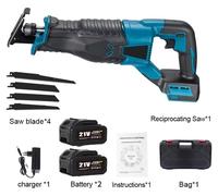 Scie sauteuse - Fonctionnement sur batterie - 2 batteries - 1500–1999 W - Pour bois - Moteur à balais - 0–3600 tr/min