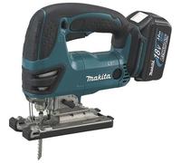 Scie sauteuse MAKITA 18 V Li-Ion + 2 batteries 3.0 Ah, chargeur, coffret et accessoires - DJV180RFJ