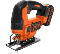Scie sauteuse pendulaire sans-fil BLACK+DECKER 18V - 1 batterie 2,0 Ah - 1 lame bois - 1 chargeur