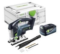 Scie sauteuse pendulaire sans fil Festool PSBC 420-Basic 18 V 120 mm Brushless + 1 batterie 5,0 Ah + Systainer - sans chargeur
