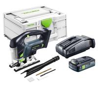 Scie sauteuse pendulaire sans fil Festool PSBC 420 EB-Basic 18 V 120 mm Brushless + 1 batterie 4,0 Ah + chargeur rapide + Systainer