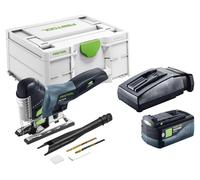 Scie sauteuse pendulaire sans fil Festool PSC 420 EB-Basic 18 V 120 mm Brushless + 1 batterie 5,0 Ah + chargeur + Systainer