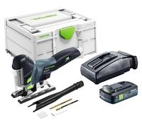 Scie sauteuse pendulaire sans fil Festool PSC 420 EB-Basic 18 V 120 mm sans balais + 1 batterie 4,0 Ah + chargeur + Systainer