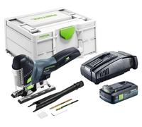 Scie sauteuse pendulaire sans fil Festool PSC 420 EB-Basic 18 V 120 mm sans balais + 1 batterie 4,0 Ah + chargeur rapide + Systainer