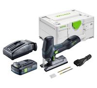 Scie sauteuse pendulaire sans fil Festool PSC-E 18 EB-Basic 18 V 40 mm + 1 batterie 4,0 Ah + chargeur + Systainer