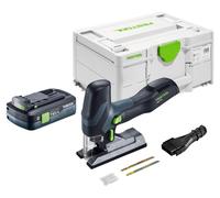 Scie sauteuse pendulaire sans fil Festool PSC-E 18 EB-Basic 18 V 40 mm + 1 batterie 4,0 Ah + Systainer - sans chargeur