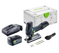 Scie sauteuse pendulaire sans fil Festool PSC-E 18 EB-Basic 18 V 40 mm + 1 batterie 5,0 Ah + chargeur + Systainer