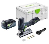 Scie sauteuse pendulaire sans fil Festool PSC-E 18 EB-Basic 18 V 40 mm + 1 batterie 5,0 Ah + Systainer - sans chargeur