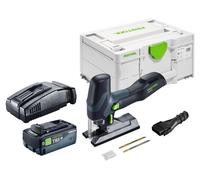 Scie sauteuse pendulaire sans fil Festool PSC-E 18 EB-Basic 18 V 40 mm + 1 batterie 8,0 Ah + chargeur + Systainer