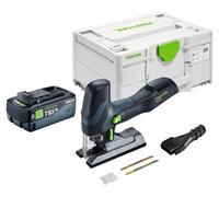 Scie sauteuse pendulaire sans fil Festool PSC-E 18 EB-Basic 18 V 40 mm + 1 batterie 8,0 Ah + Systainer - sans chargeur