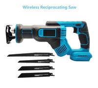 Scie Sauteuse Sabre Sans Fil 4 Lames | Compatible Makita 18V | Vitesse 3000 RPM | Corps Étanche | Métal 300mm | Ergonomique