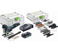 Scie sauteuse sans fil 18V FESTOOL PSC 420 HPC EBI-Set CARVEX - 1 batterie 4Ah + chargeur rapide + systainer 13 accessoires - 576523