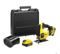 Stanley Scie sauteuse FatMax V20 SFMCS600M2K-QW 18V sans fil 2 batteries 4,0 Ah Li-Ion avec chargeur