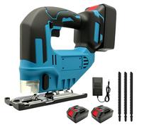 Scie sauteuse sans fil - 750 W - 3500 tr/min - 2 batteries - 1 chargeur - Pour bois, plastique et métal