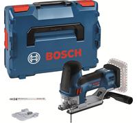 Scie sauteuse sans-fil BOSCH 06015B0000 GST 18V-155 SC Professionnal dans L-boxx 136 avec lames (sans batteries, sans chargeur)