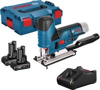 Scie sauteuse sans fil Bosch GST 12V-70 / 2x batterie 4,0 Ah + chargeur en boîte L