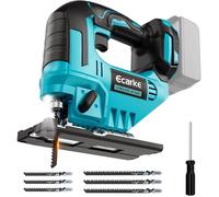 Scie sauteuse sans fil Ecarke 750W compatible Makita 18V, 6 lames, vitesse réglable