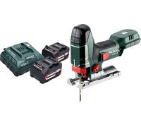 Scie sauteuse sans fil Metabo ST 18 L 90 18 V 90 mm + 2 batteries 4,0 Ah + chargeur
